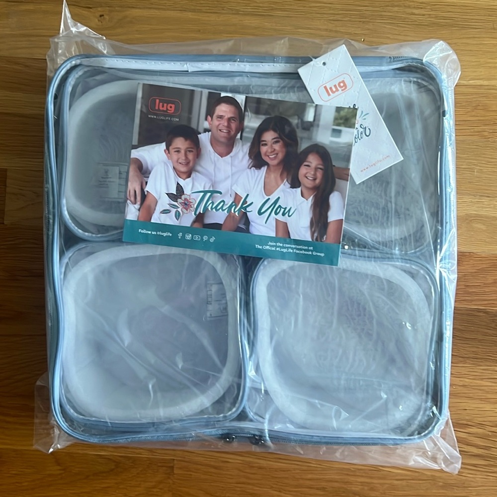 NWT Lug Sky Cubbies Storage Container Set in Blue Moon 🌙